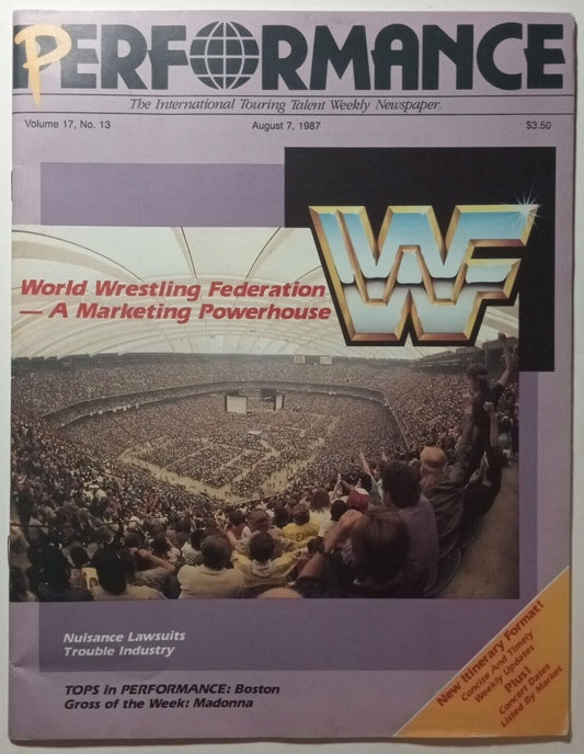 Performance August 7, 1987 (Volume 17, No. 13)