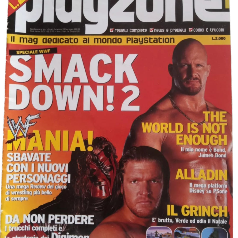 PlayStation 2 Playzone Magazine January 2001 From Italy Magazine PWcatalog
