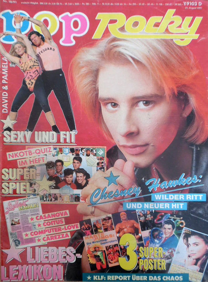 Pop Rocky Magazine August 1991 Magazine PWcatalog