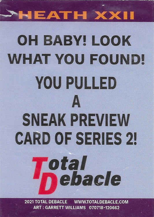 Series 2 Preview – Heath Xxii trading card PW Catalog