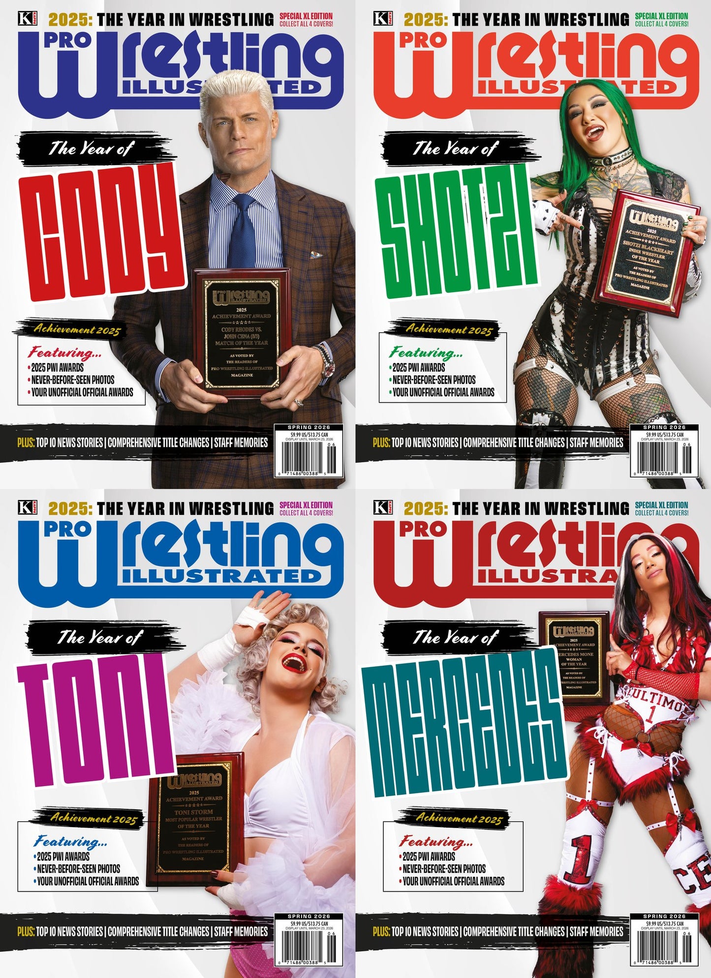 Pro Wrestling Illustrated Spring 2026 Cover C Magazine PWcatalog