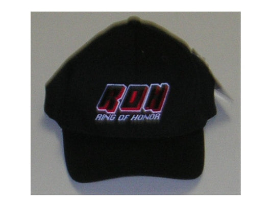 Ring of Honor Flex Fit Black Baseball Cap (Small/Medium)
