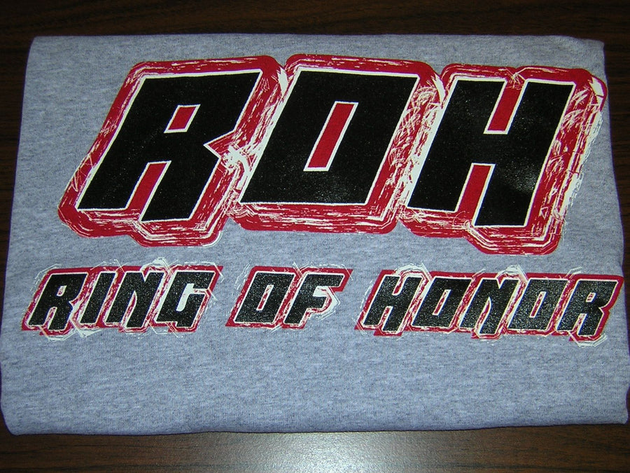 Ring of Honor Grey Logo T-Shirt (Size XXL) DVDs & Videos PWcatalog