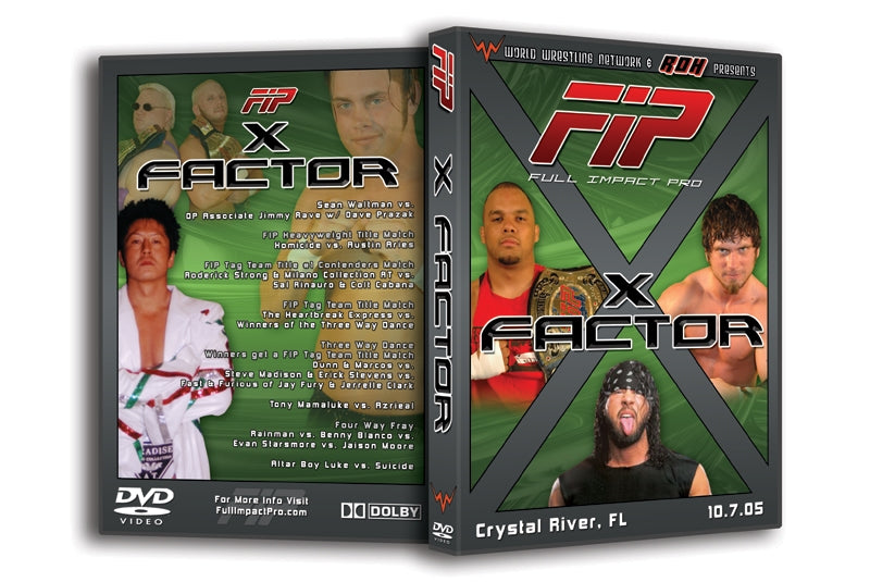 Full Impact Pro 'X-Factor’ Crystal River, FL 10/7/05 DVD