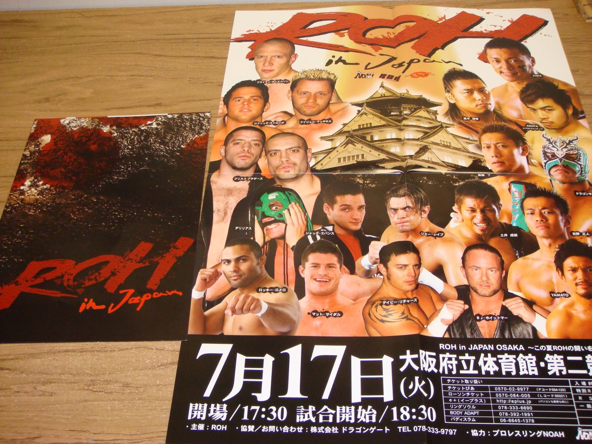 Ring of Honor ’Live In Osaka’ Event Program