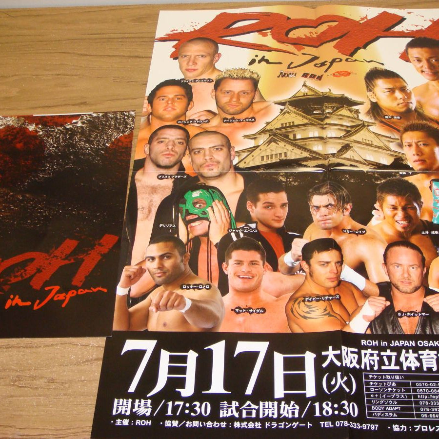 Ring of Honor ’Live In Osaka’ Event Program