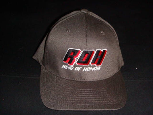 Ring of Honor Flex Fit Dark Gray Baseball Cap (Large/X-Large) DVDs & Videos PWcatalog