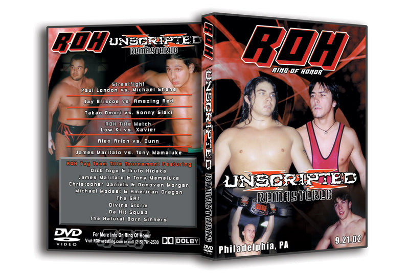 Unscripted- Philadelphia, PA 9/21/02 (DVD)