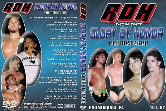 Glory By Honor- Philadelphia, PA 10/5/02 (DVD)