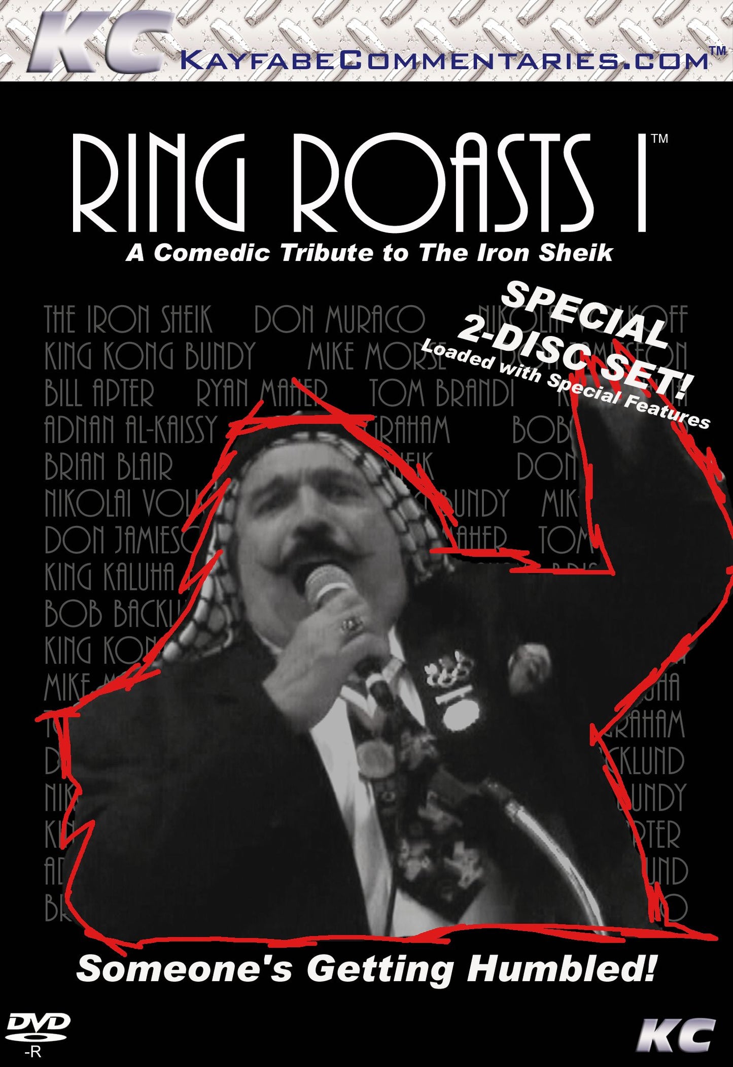 Ring Roast Vol. 1- A Comedic Tribute To The Iron Sheik (Double DVD-R Set)