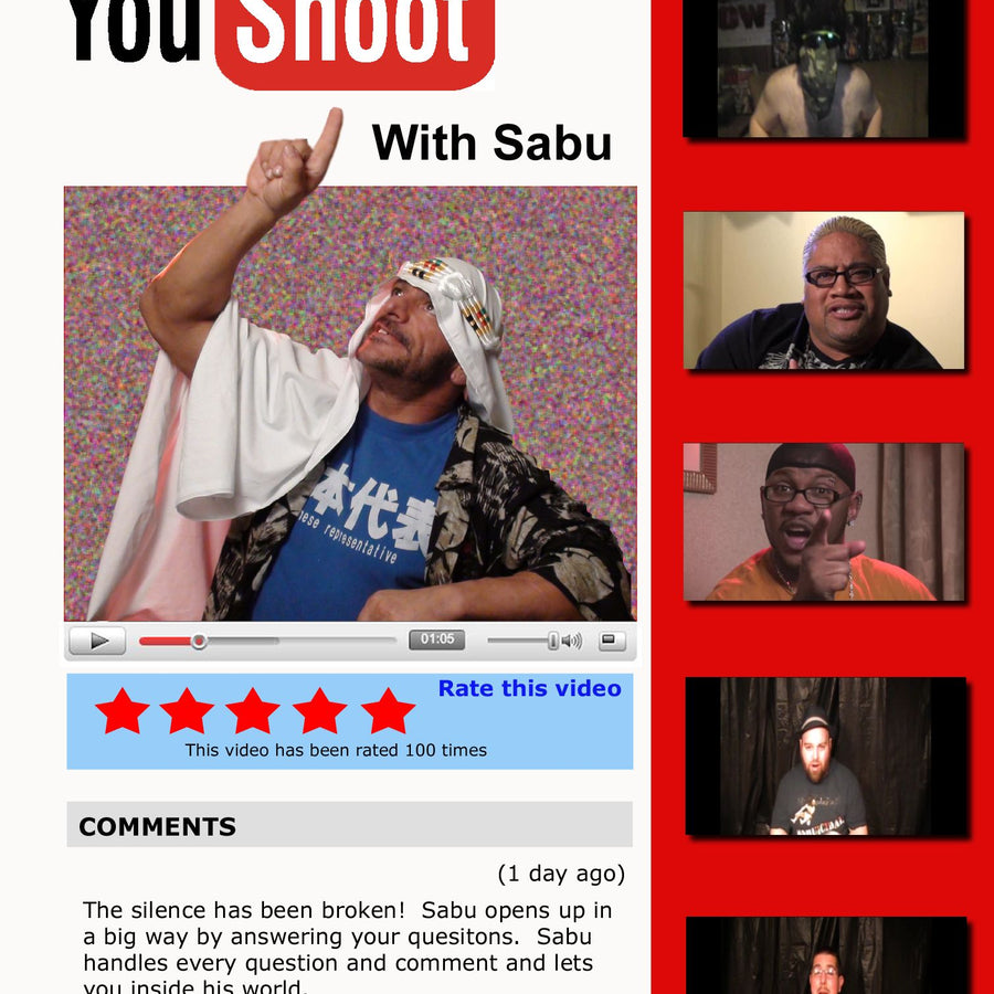 You Shoot with Sabu (DVD-R)