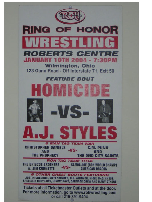 January 10, 2003 Show Poster- Wilmington, OH