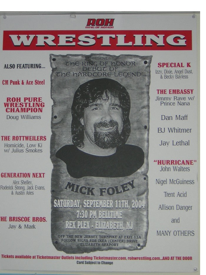 September 11, 2004 Show Poster- Elizabeth, NJ