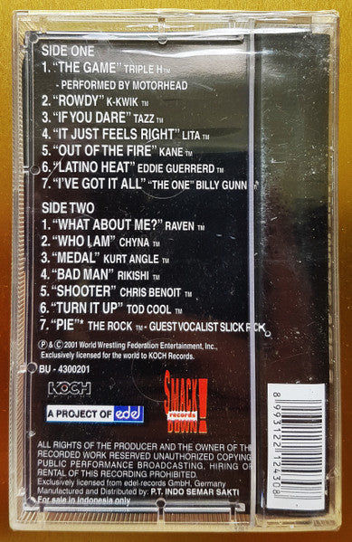 WWF The Music, Vol. 5 Cassette 2001 - image 2