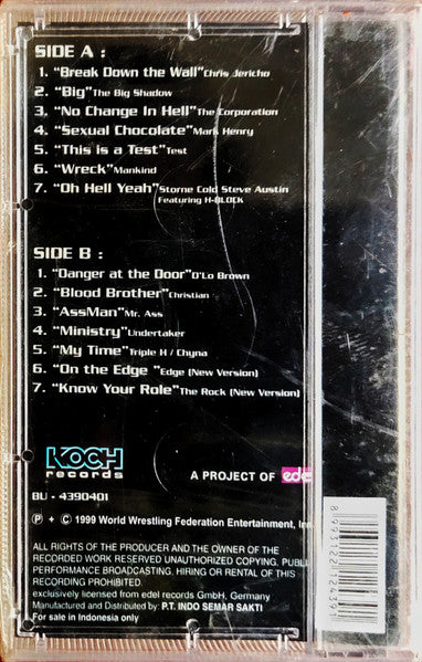 WWF The Music, Vol. 4 Cassette 1999 - image 2