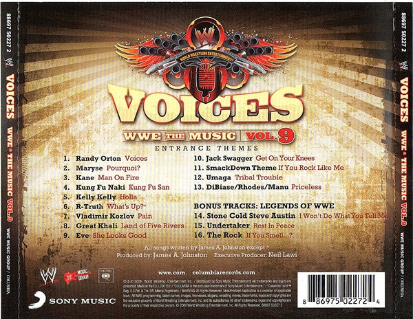 Voices: WWE The Music, Vol. 9