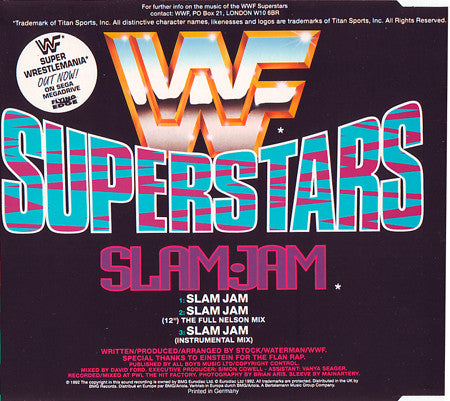 World Wrestling Federation Superstars Slam Jam 1992 CD Single - image 2