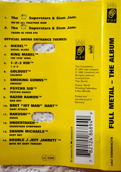 WWF Full Metal: The Album Cassette