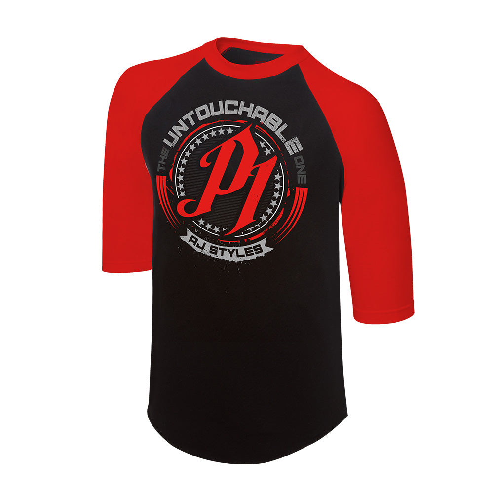 AJ Styles "Untouchable One" Raglan T-Shirt