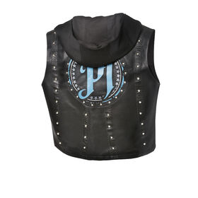 AJ Styles "P1" Black/Carolina Blue Authentic Vest