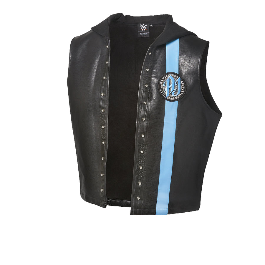 AJ Styles "P1" Black/Carolina Blue Authentic Vest