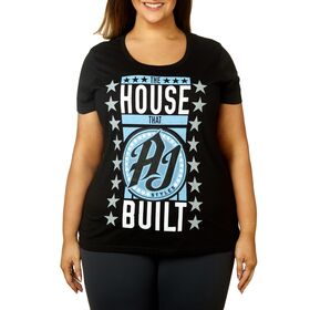 AJ Styles "The House that AJ Styles Built" Women's Curvy T-Shirt T-Shirt PW Catalog
