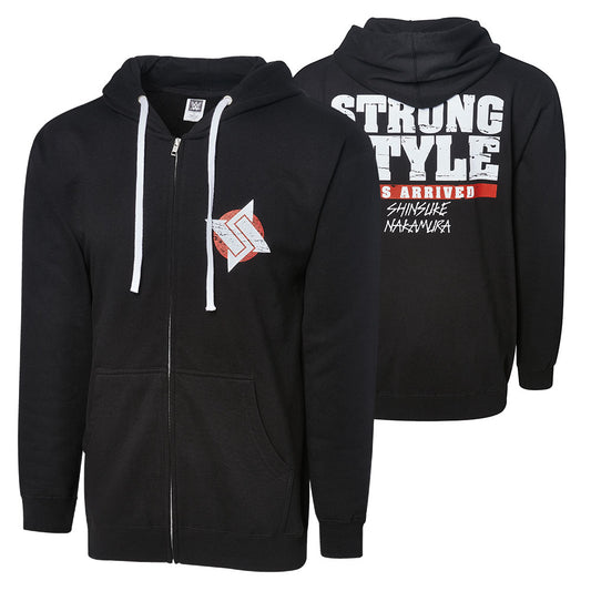 Shinsuke Nakamura "Strong Style Has Arrived" Full Zip Hoodie Sweatshirt Sweatshirt PW Catalog