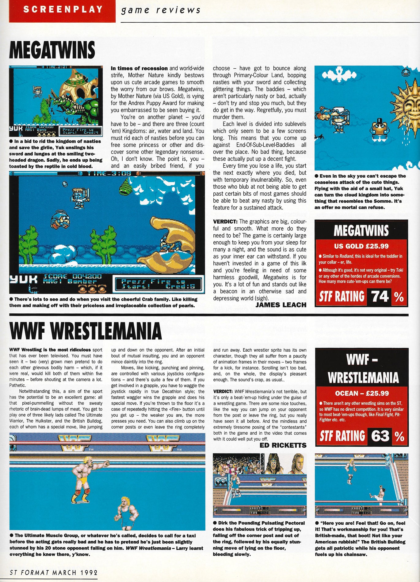 WWF WrestleMania [Atari ST] PWcatalog
