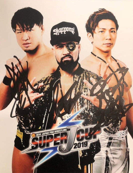 Autographed Roppongi 3K Rocky Romero SHO YOH Portrait 2019 08 (Super J Cup 2019) Other Goods PW Catalog