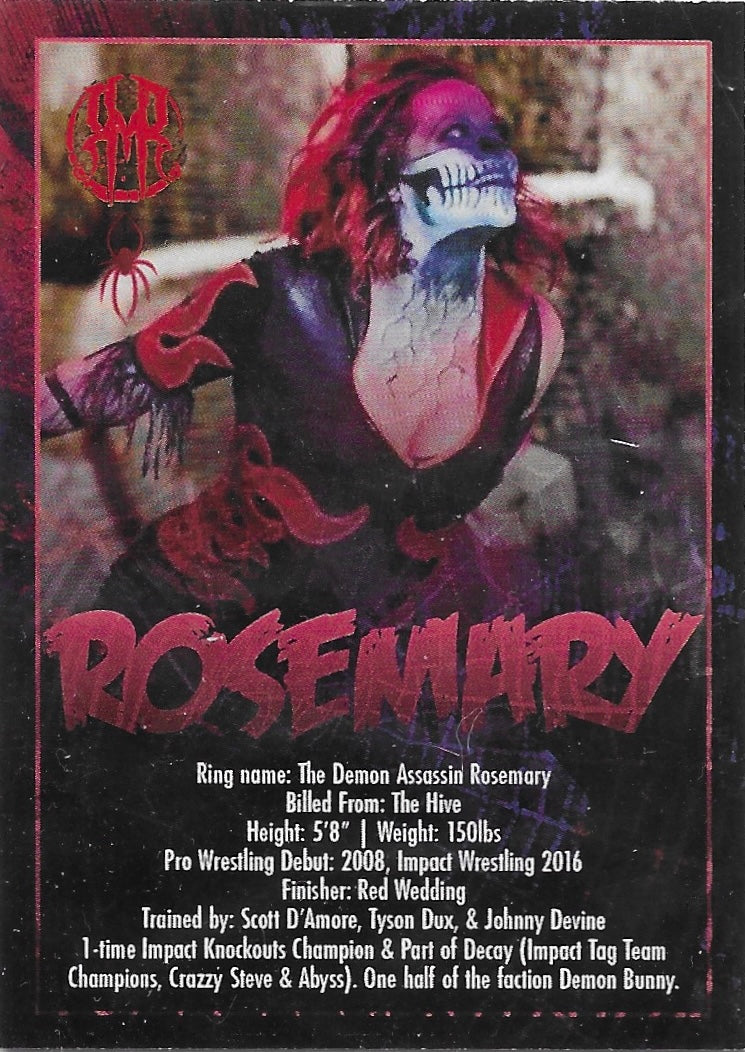Rosemary trading card PW Catalog
