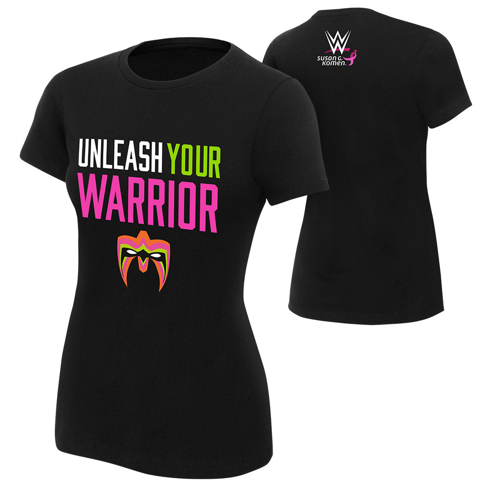 WWE Susan G. Komen "Unleash Your Warrior" Women's T-Shirt T-Shirt PW Catalog