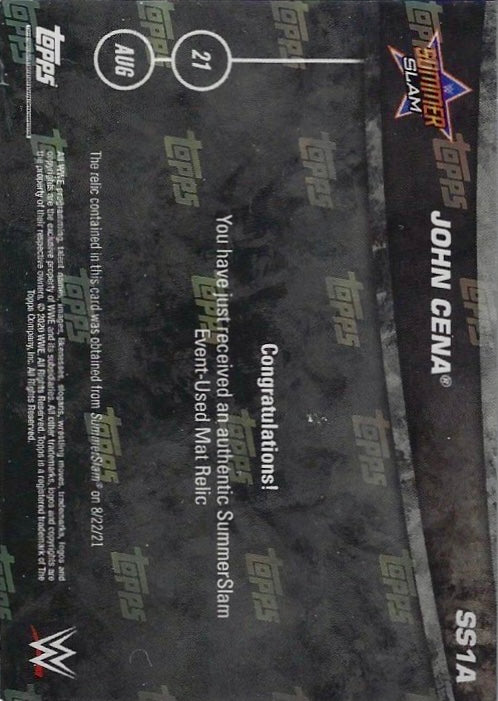John Cena Challenges for the Universal Championship trading card PW Catalog
