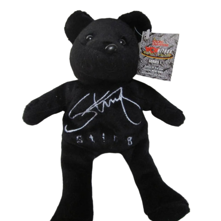 WCW Sting Nitros Bears & Wolves 9" Beanie Bear 1999 by Racing Champions Pwcatalog