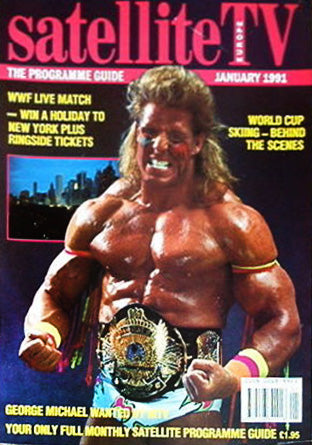 Satellite TV 1991 January The Ultimate Warrior Magazine PWcatalog