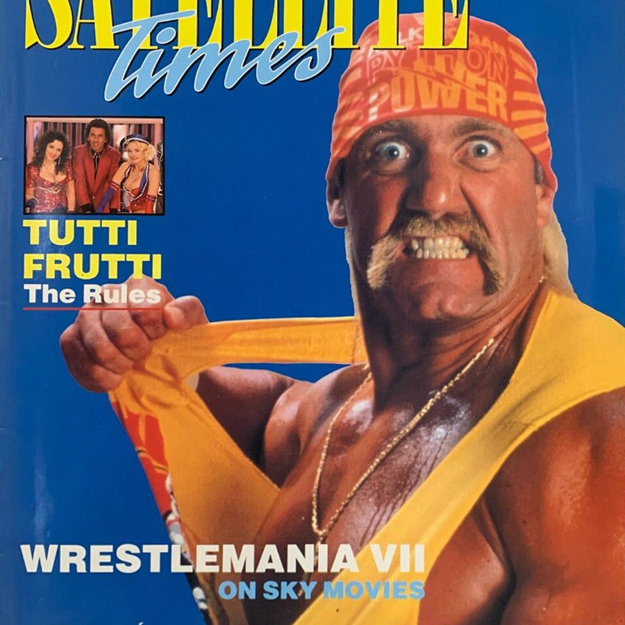 Satellite TV 1991 March Hulk Hogan Magazine PWcatalog