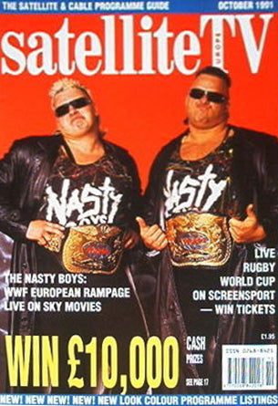 Satellite TV 1991 October The Nasty Boys Magazine PWcatalog
