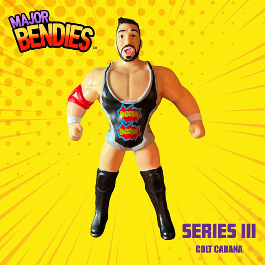 Major Wrestling Figure Podcast Major Bendies Series 3 Colt Cabana Action & Toy Figures PWcatalog