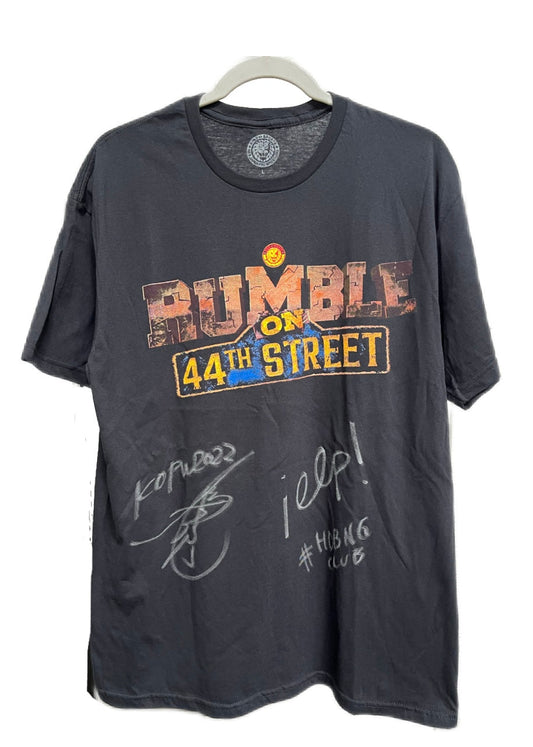 [Autographed] Shingo Takagi and El Phantasmo KOPW 2022 Rumble on 44th Street Event T-Shirt T-Shirt PW Catalog