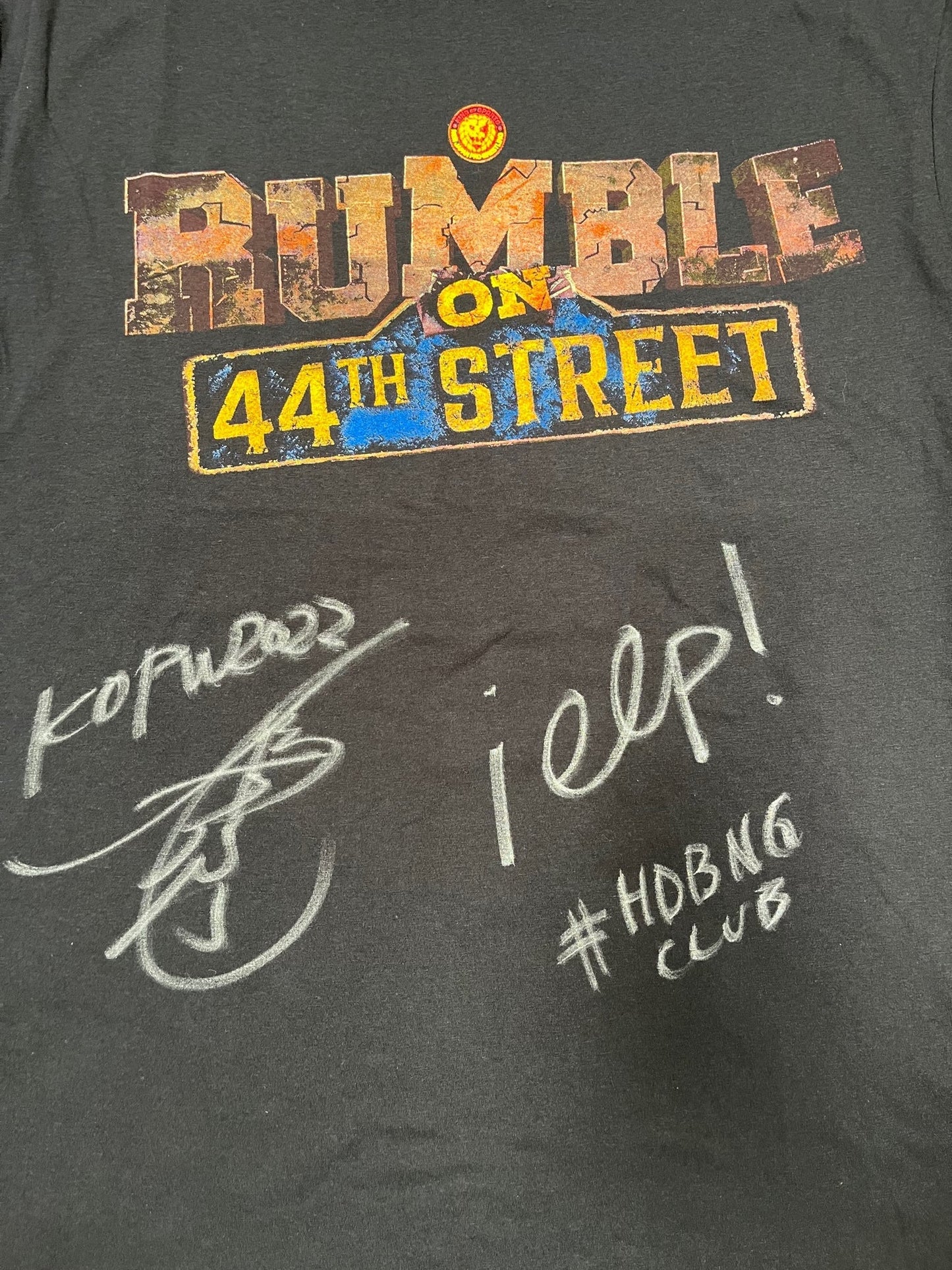 [Autographed] Shingo Takagi and El Phantasmo KOPW 2022 Rumble on 44th Street Event T-Shirt T-Shirt PW Catalog