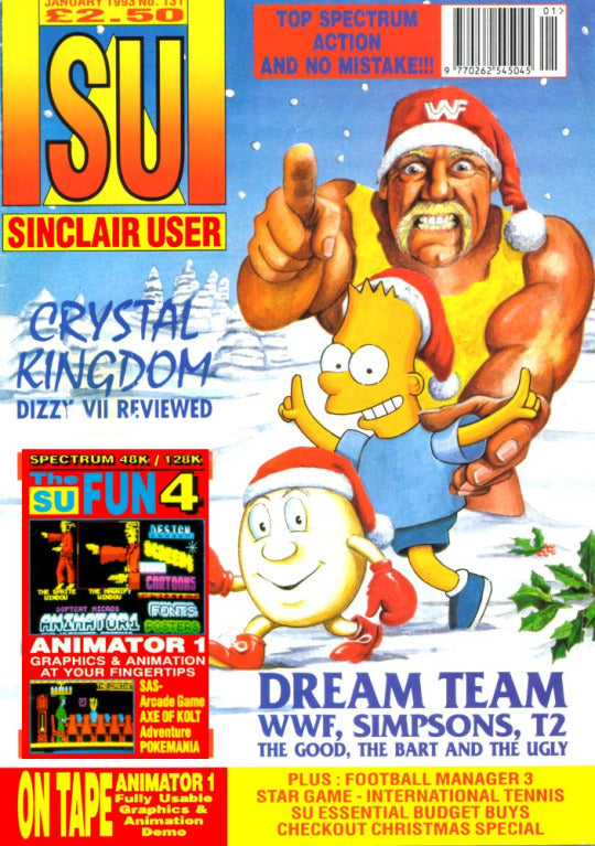 Sinclair User 131 January 1993 Hulk Hogan from the UK