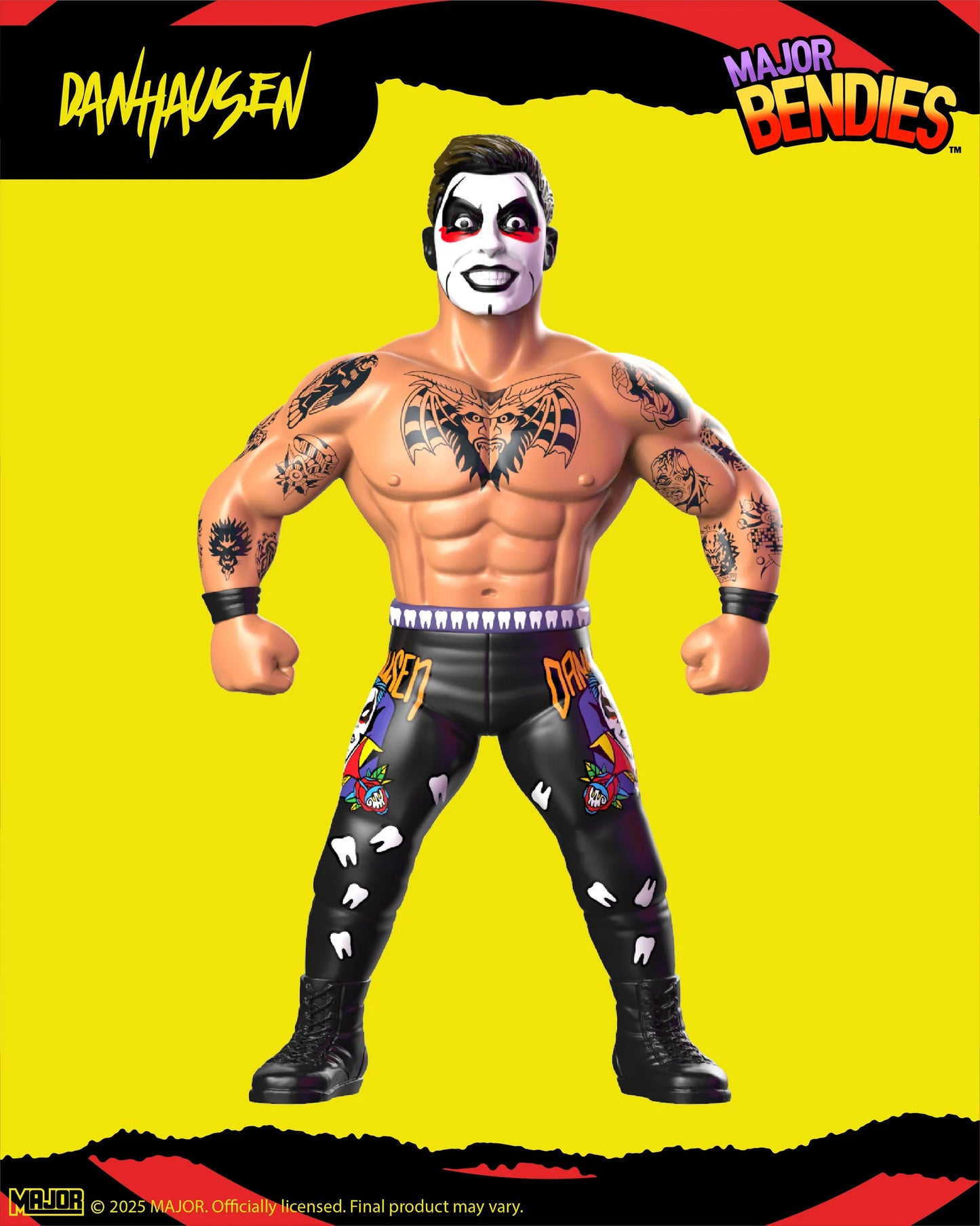 Major Wrestling Figure Podcast Major Bendies Danhausen Action & Toy Figures PWcatalog