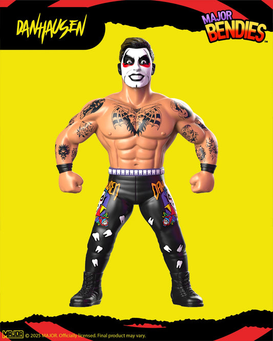 Major Wrestling Figure Podcast Major Bendies Danhausen Action & Toy Figures PWcatalog