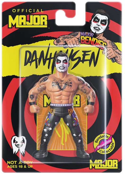 Major Wrestling Figure Podcast Major Bendies Danhausen Action & Toy Figures PWcatalog