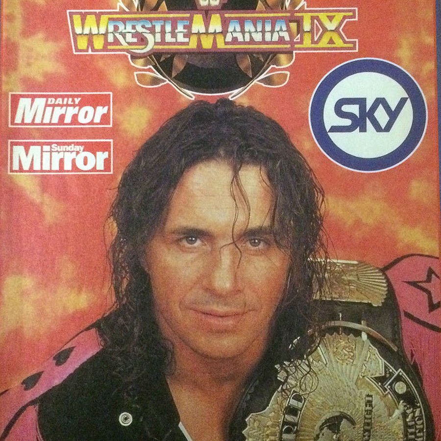 Sky TV Guide 1993 Bret Hart Magazine PWcatalog