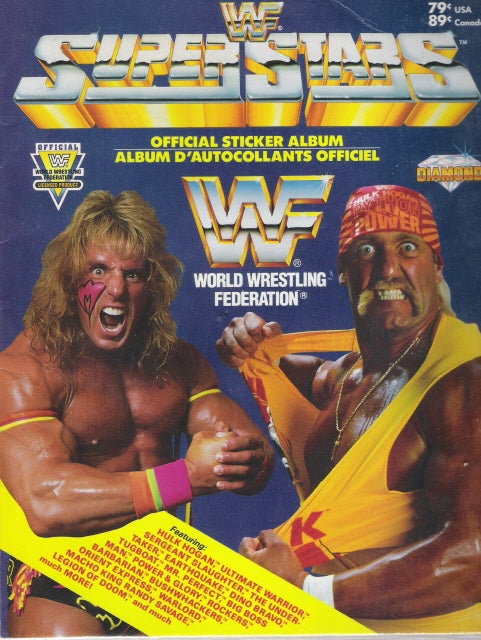 WWF Superstars Stickers Album 1991 Stickers Album PW Catalog