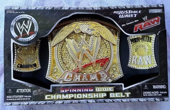 Spinning WWE championship belt by Jakks Pacific PWcatalog