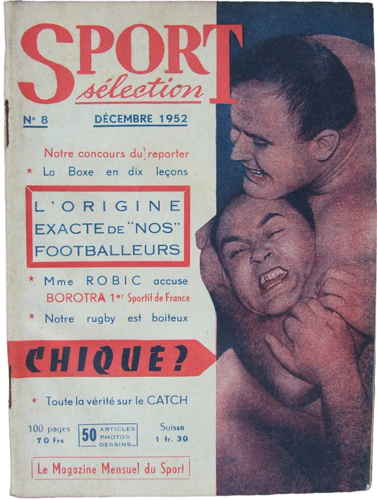 Sport Sélection N° 8 December 1952 from France Magazine PWcatalog