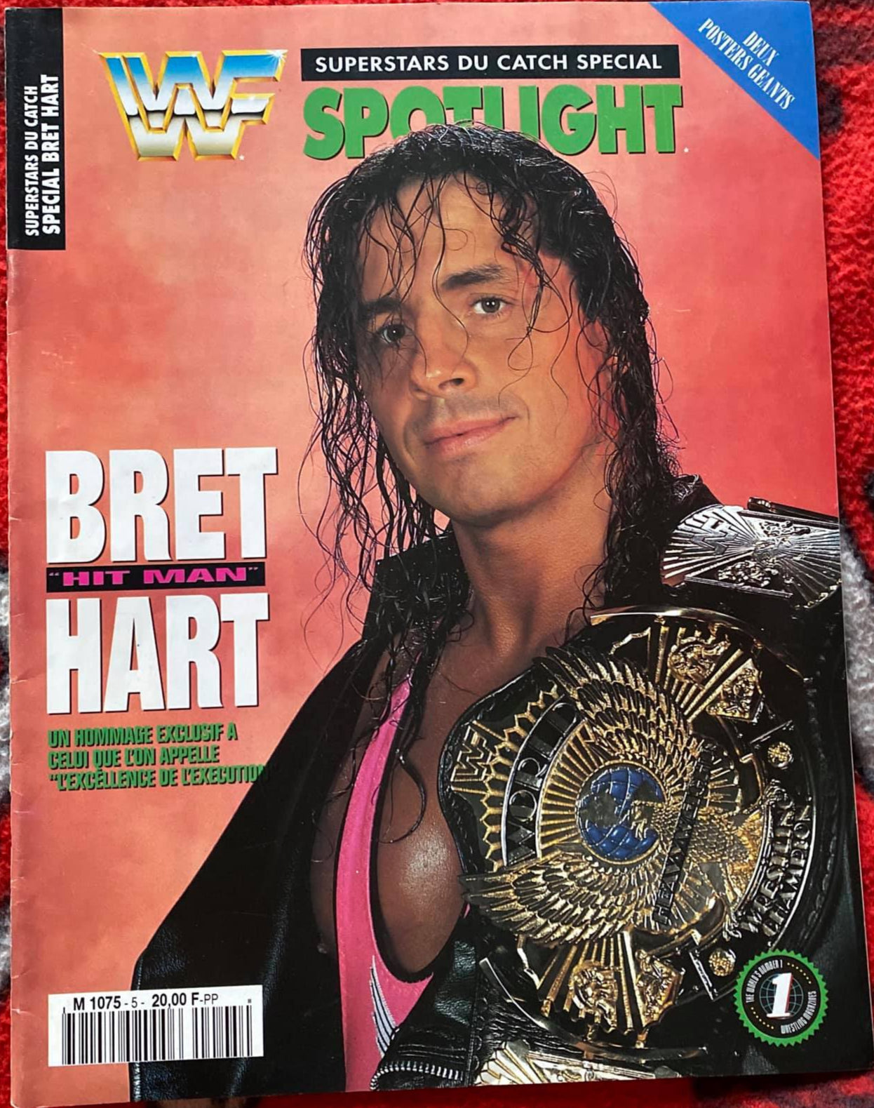 WWF Spotlight Bret Hart From France Magazine PWcatalog
