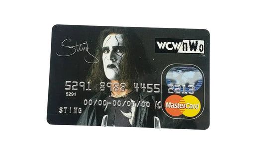 Sting WCW Mastercard credit card 1998