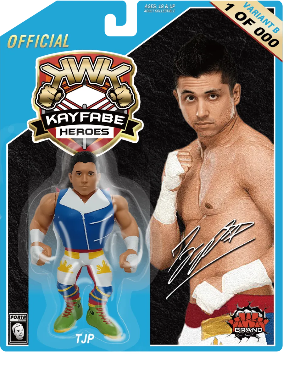 KWK Kayfabe Heroes Series 2 TJP [Variant B] PW Catalog
